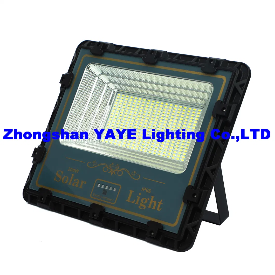 Yaye CE Solar Flood Light Factory 400W/300W/200W/100/50W Aluminum IP67 Solar LED Garden Wall Park Pathway Landscape Remote Controller Tunnel Light 1000PCS Stock