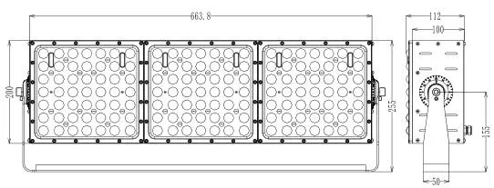 High Precision Multi Angle Adjustment High-Power Long Range LED Stadium Light Floodlight