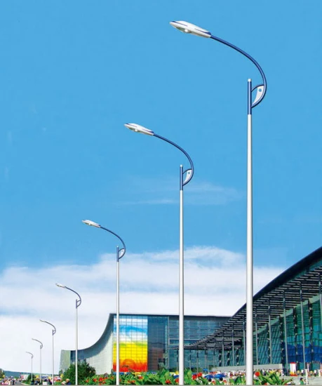 Aluminio/acero inoxidable/galvanizado 10m 12m poste de luz de calle solar