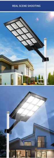 Iluminación Zhongshan IP65 resistente al agua 20W 30W 60W 90W 150W 400W exterior todo en uno farolas solares LED integradas para lámpara de carretera de ciudad pequeña