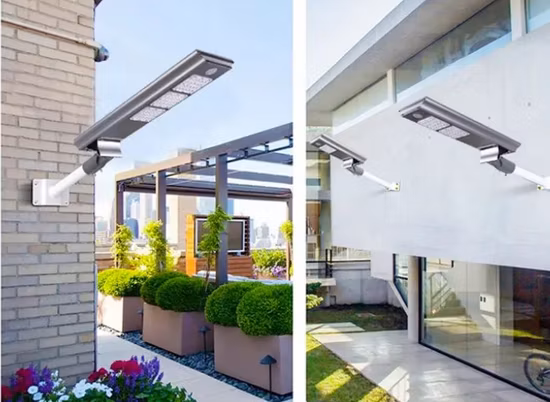 PLC Lorawan fotocélula LED solar inteligente farola para jardín al aire libre iluminación de la carretera principal 50W